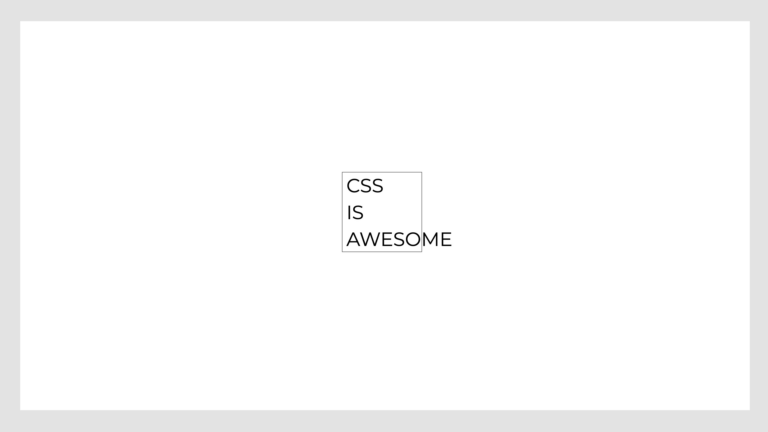 CSS is Awesome