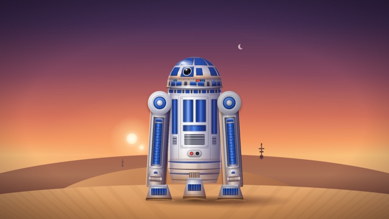 R2-D2, renderizzato