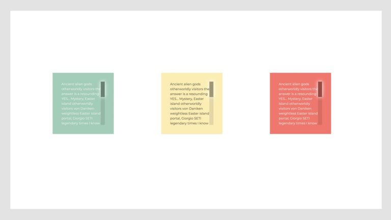 Scrollbars & Boxes