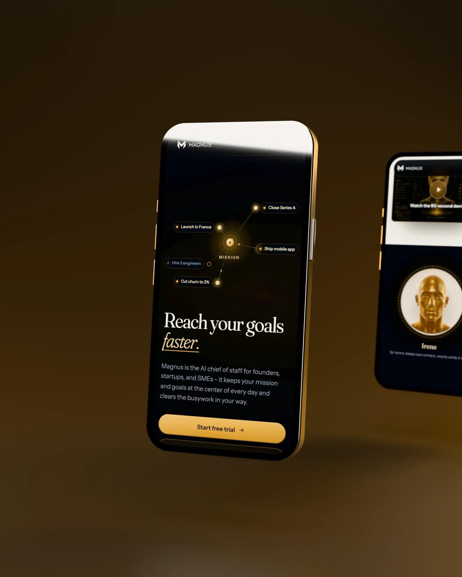 A face, not a chatbox: Magnus on mobile