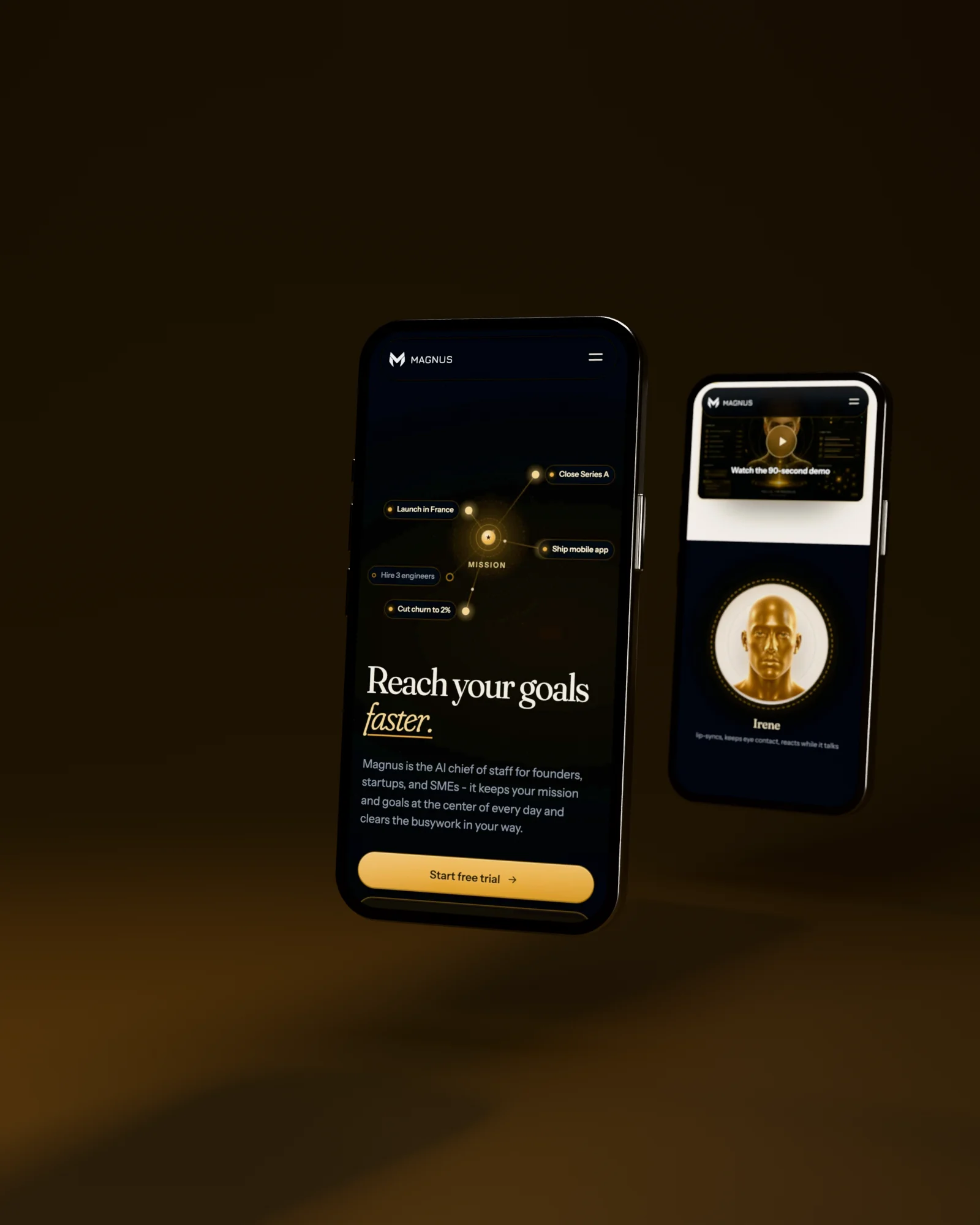 A face, not a chatbox: Magnus on mobile