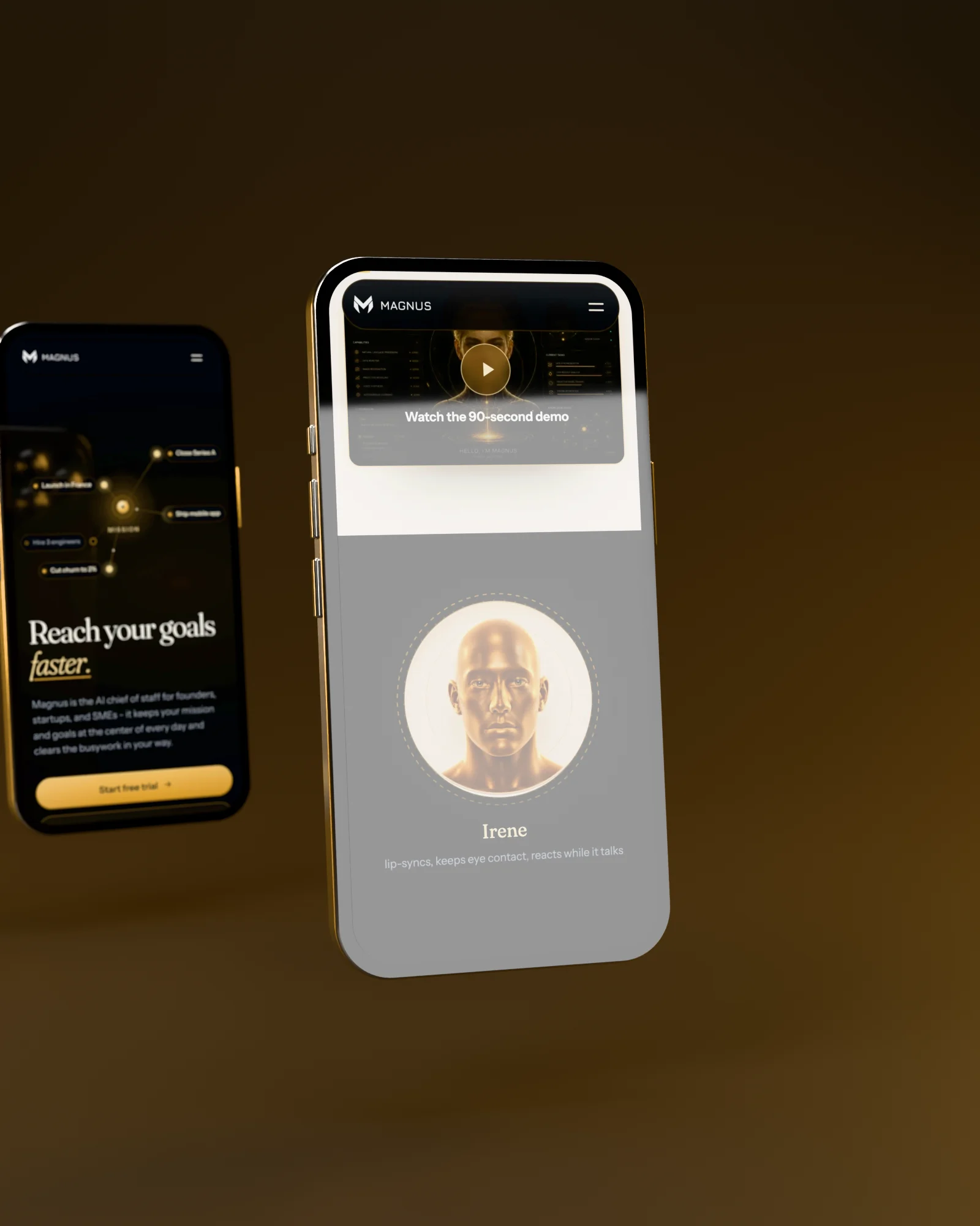 A face, not a chatbox: Magnus on mobile