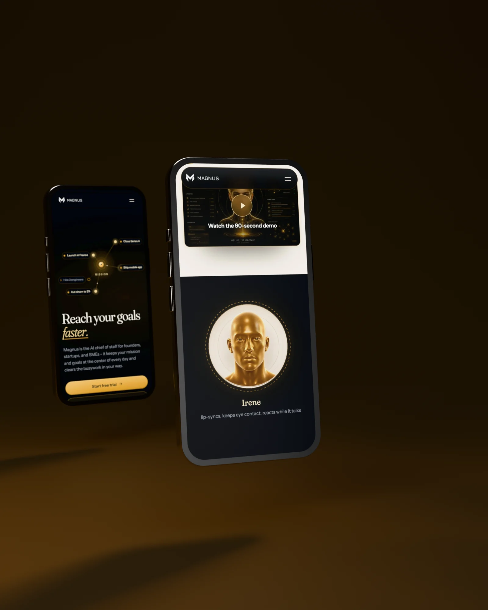 A face, not a chatbox: Magnus on mobile