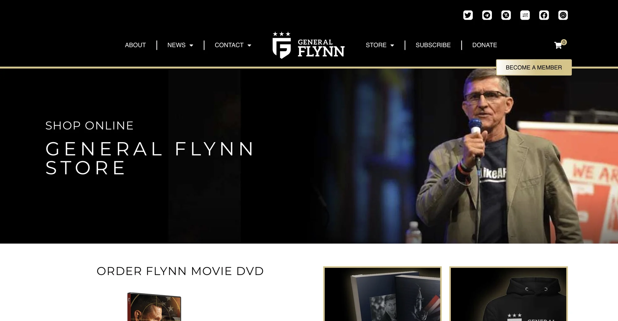 The General Flynn store at generalflynn.com