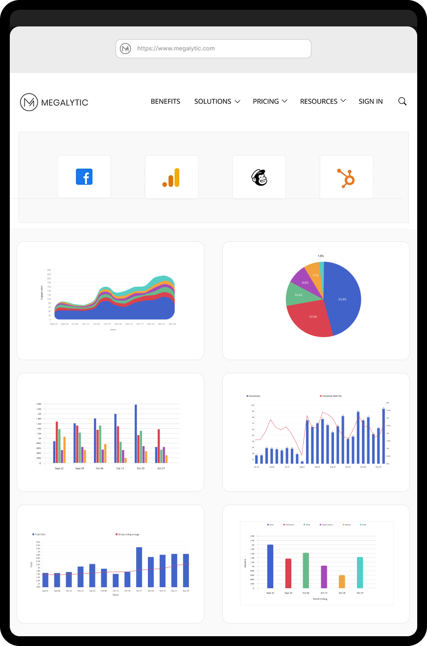 Megalytic website screenshot