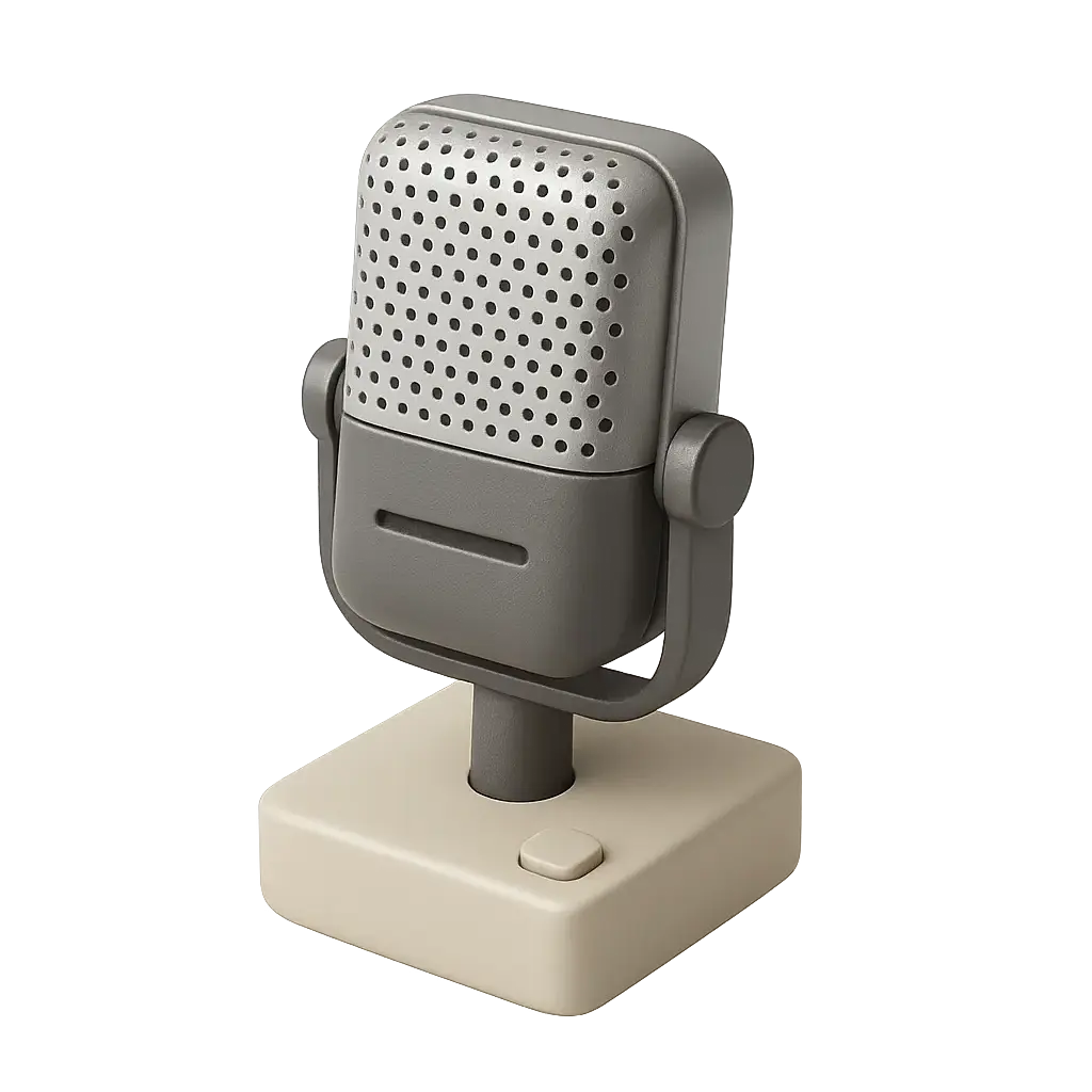 Old fashioned microphone
