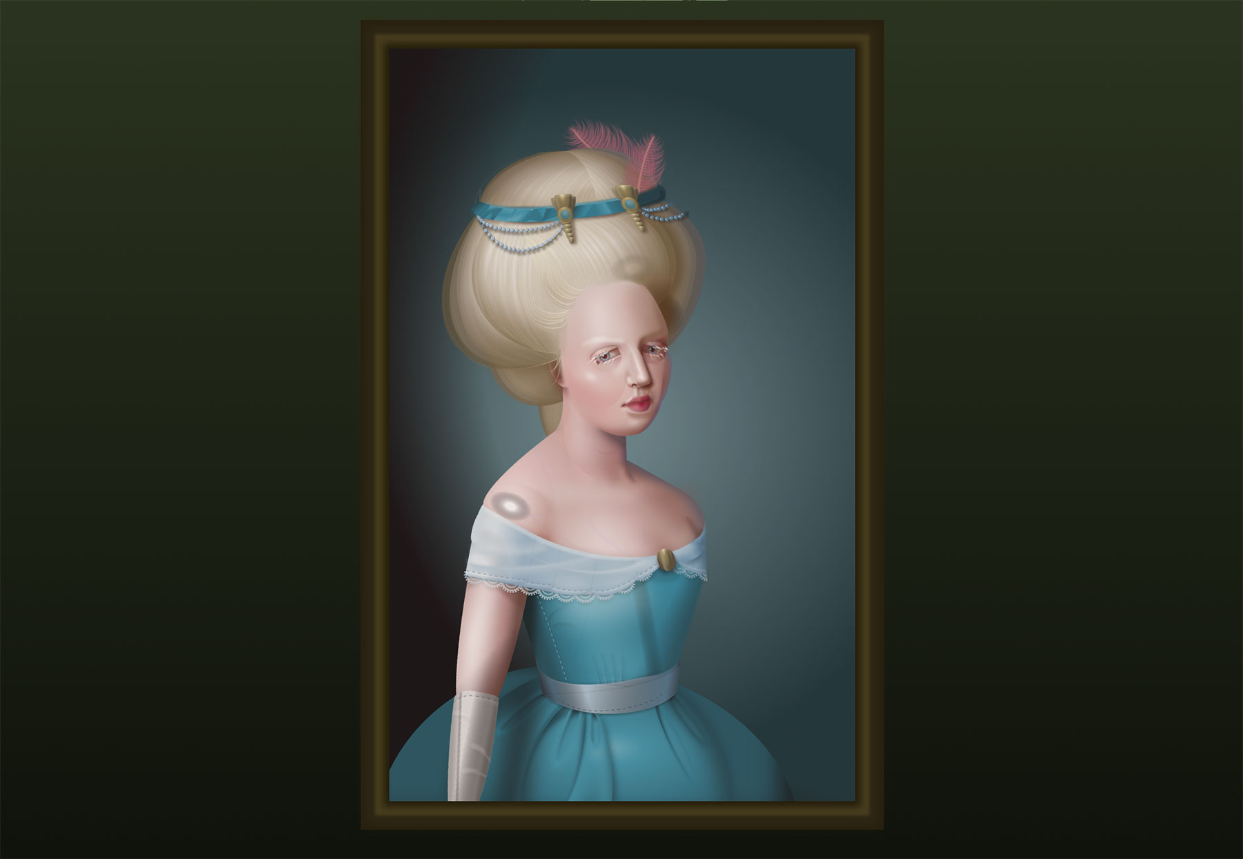 CSS painting of a woman