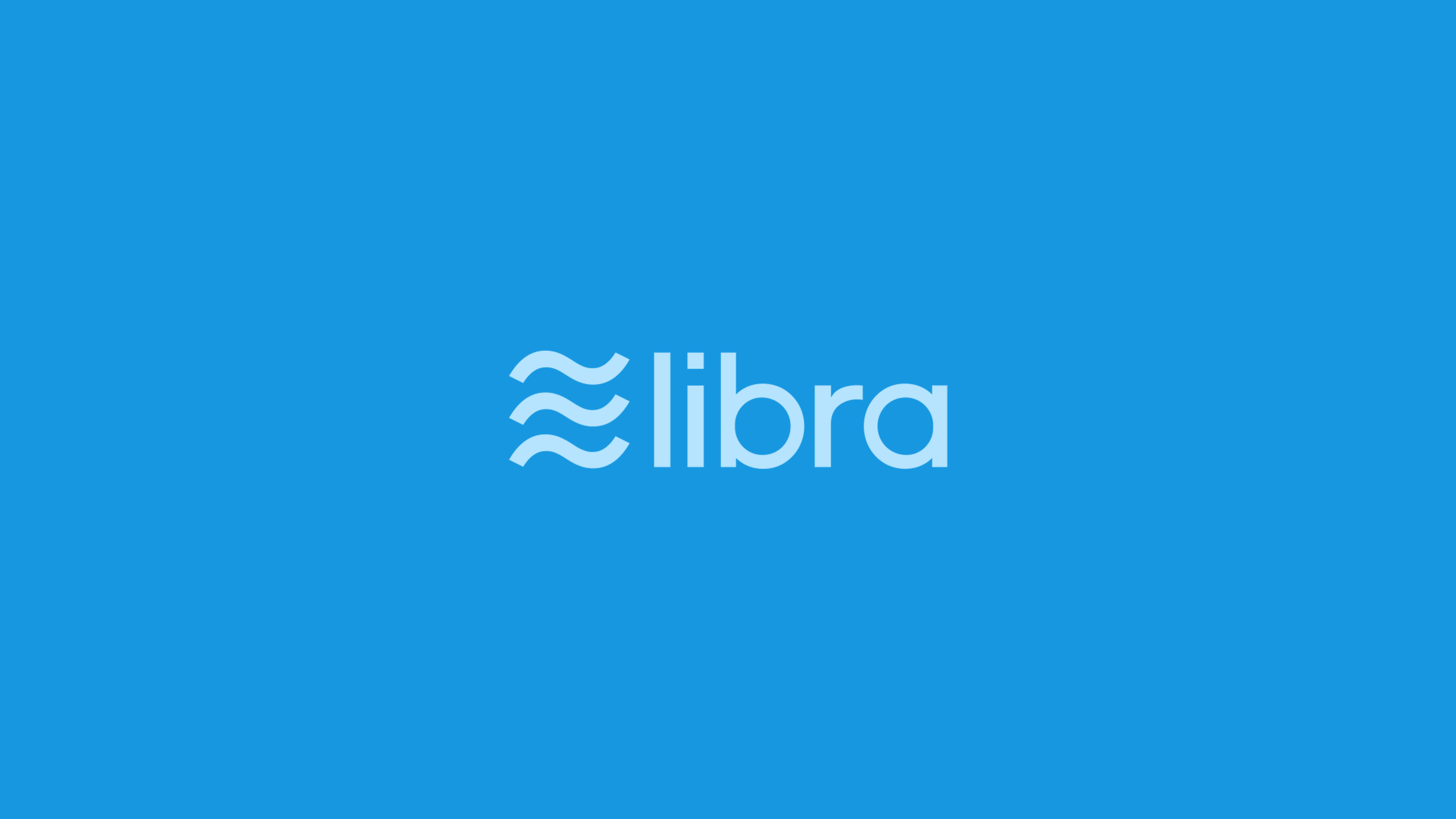Libra logo on blue